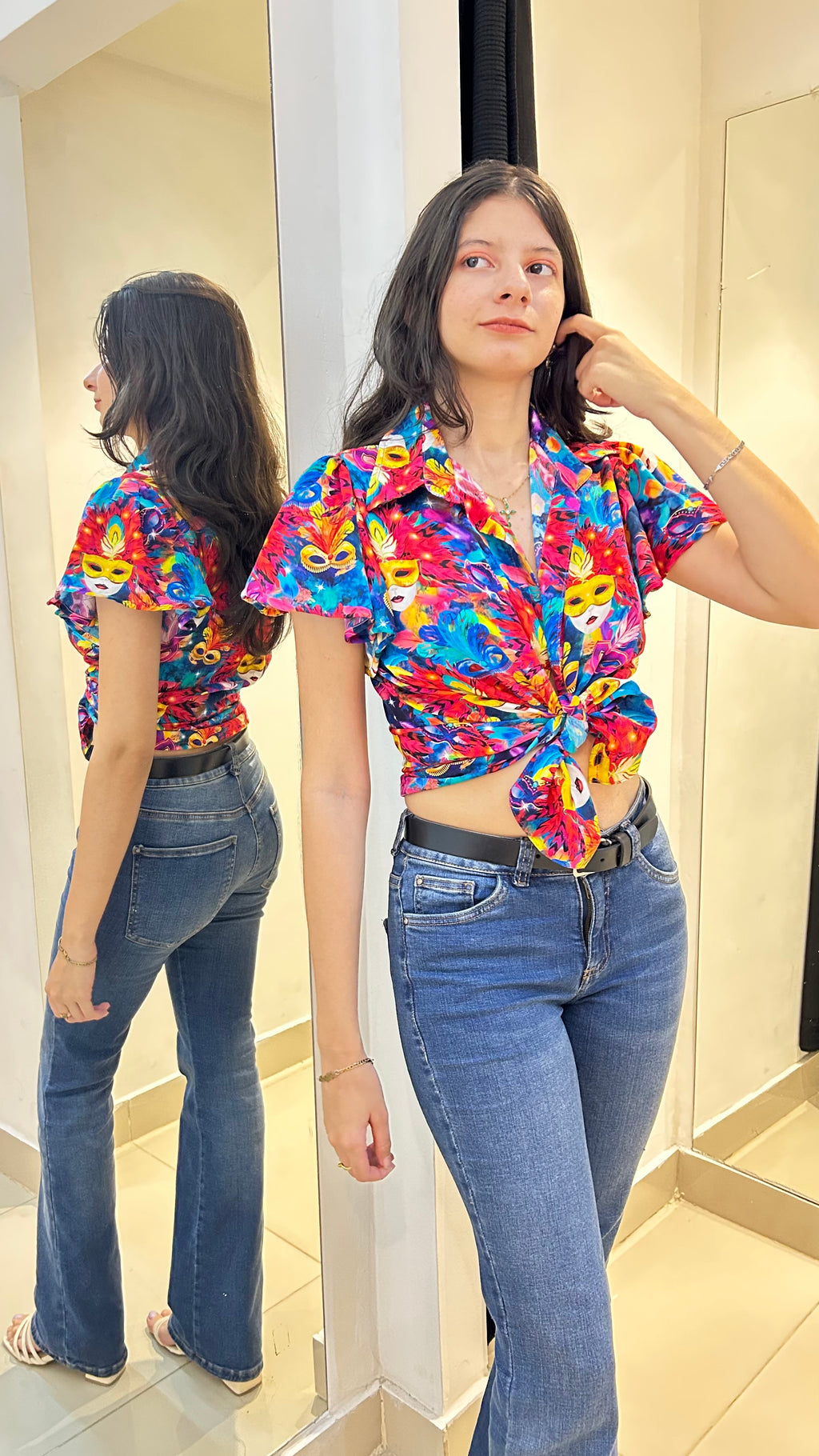 Blusa festival dama