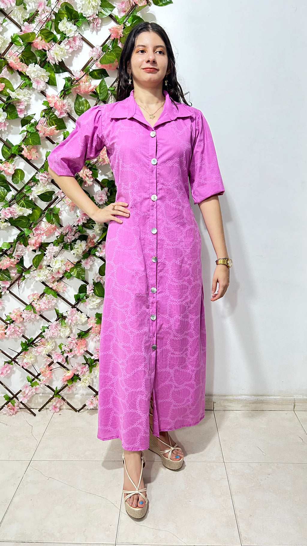 Vestido Alba fucsia RR